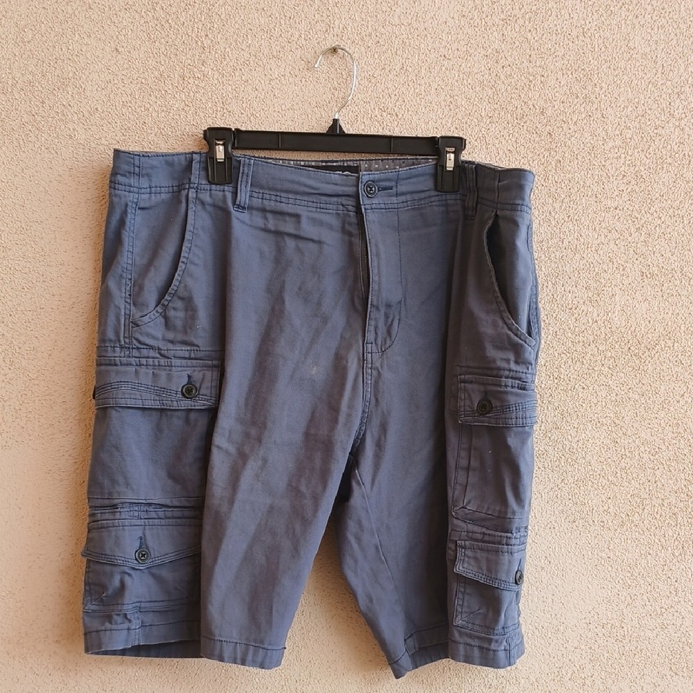 "Make Offer" Iron Co Casual Blue Cargo Shorts with Sturdy Fabric